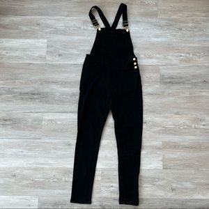 WeWoreWhat Black Skinny Overalls